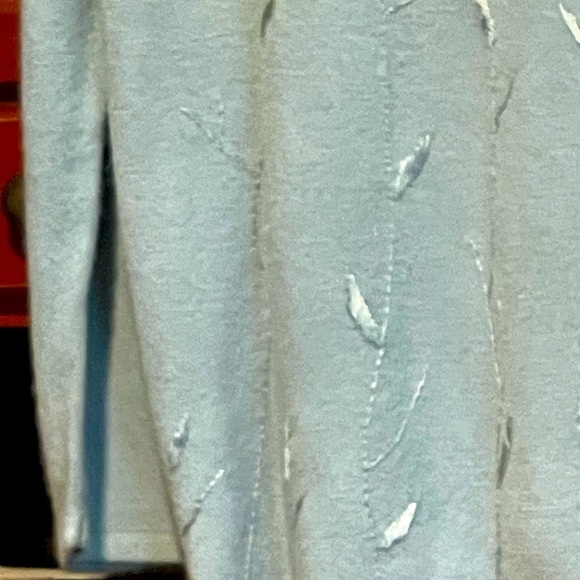 Super soft Sweater fine Gauge Embroidered tunic Blue - Picture 5 of 7